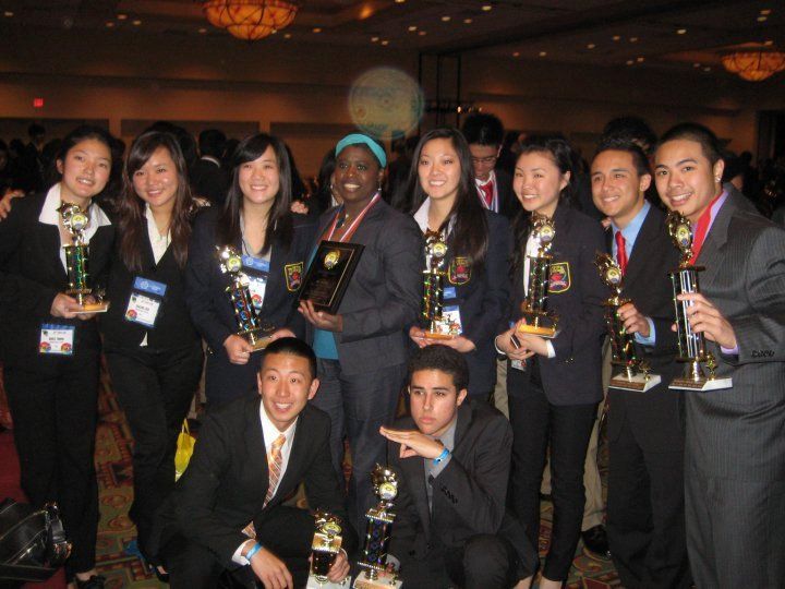 Nick at DECA competition